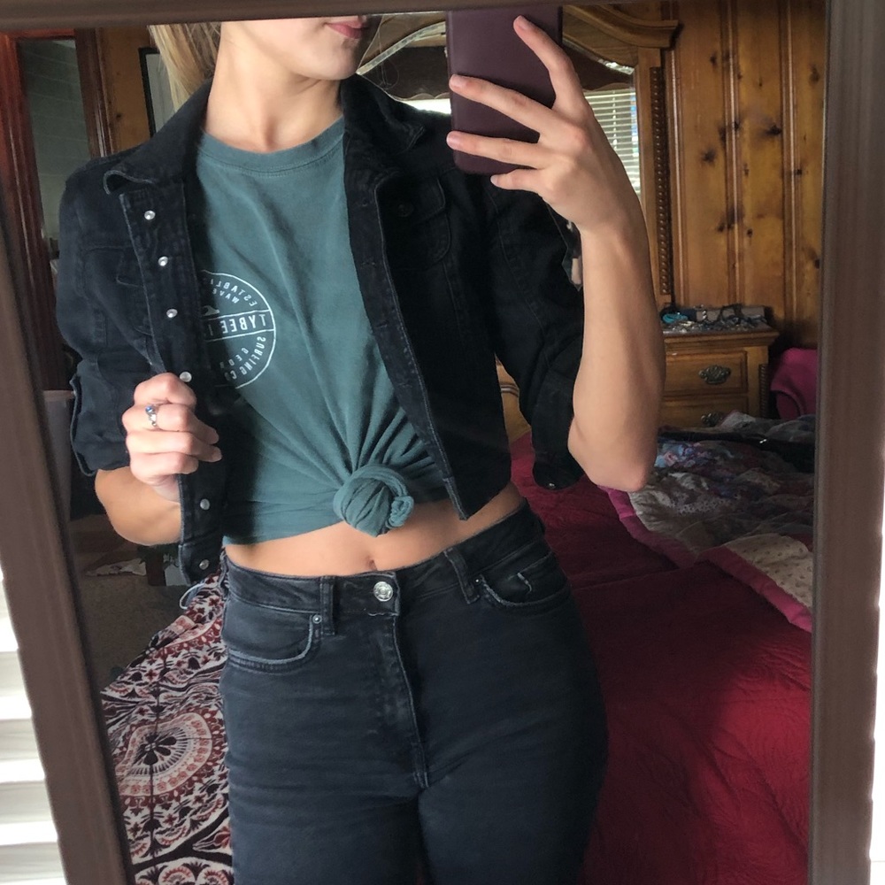 Short Black Jean Jacket